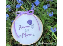 Stickdatei - Spruch "Zuhause ist da, wo Mama ist"